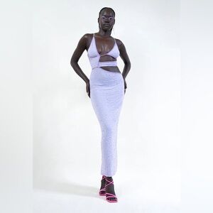 Dyspnea Lilac Purple Cut-Out Strapped Dress